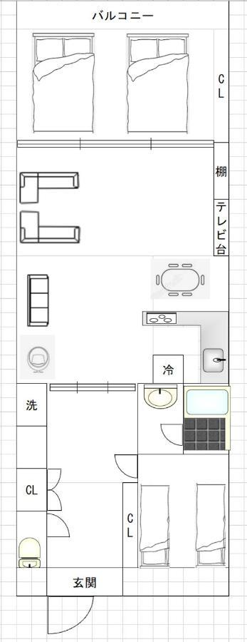 Higobashi Afp Apartment Осака Екстериор снимка
